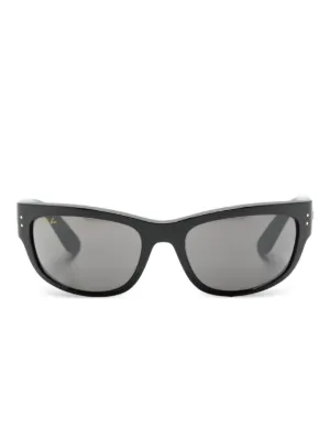 Maui Jim スクエアフレーム サングラス | ブラック | FARFETCH JP
