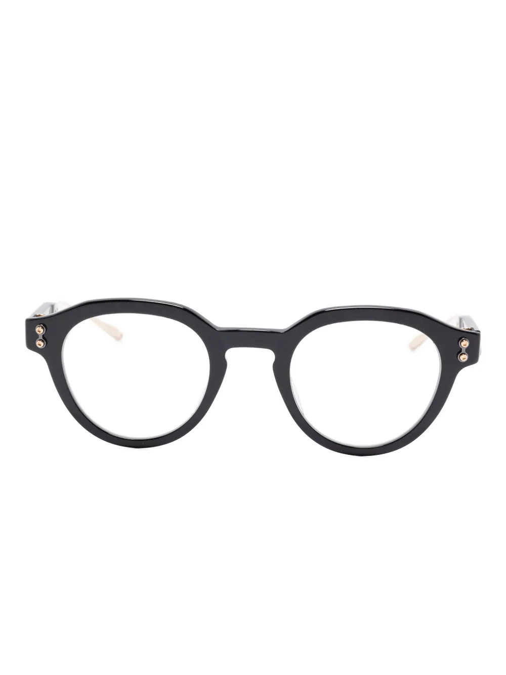 Akoni Wise Three round glasses - Nero