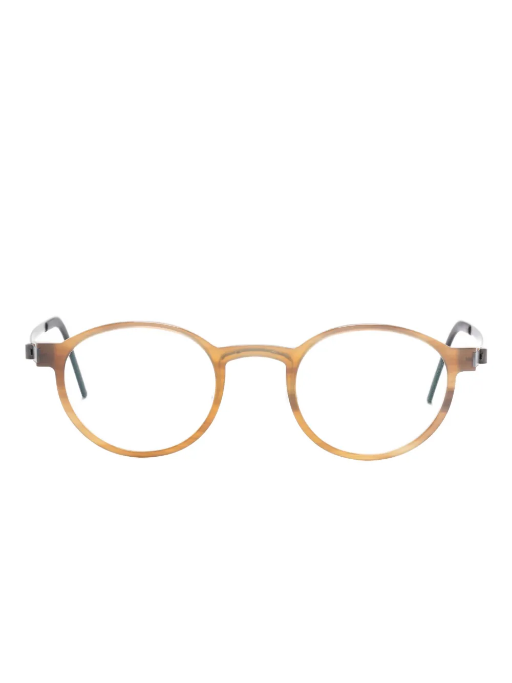 Lindberg titanium round glasses - Marrone