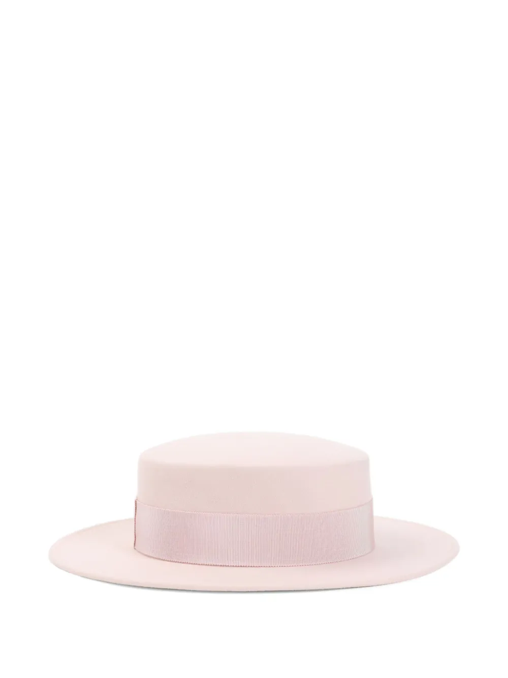 Maison Michel Kiki wollen hoed met lintdetail - Roze