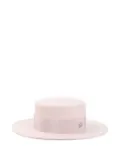 Maison Michel Kiki ribbon-detailed wool hat - Pink