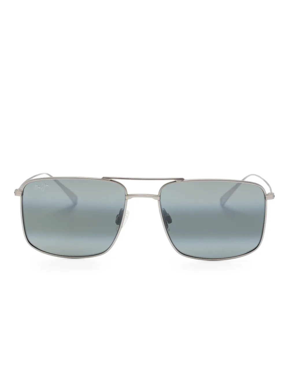 Maui Jim double-bridge rectangle sunglasses Zilver