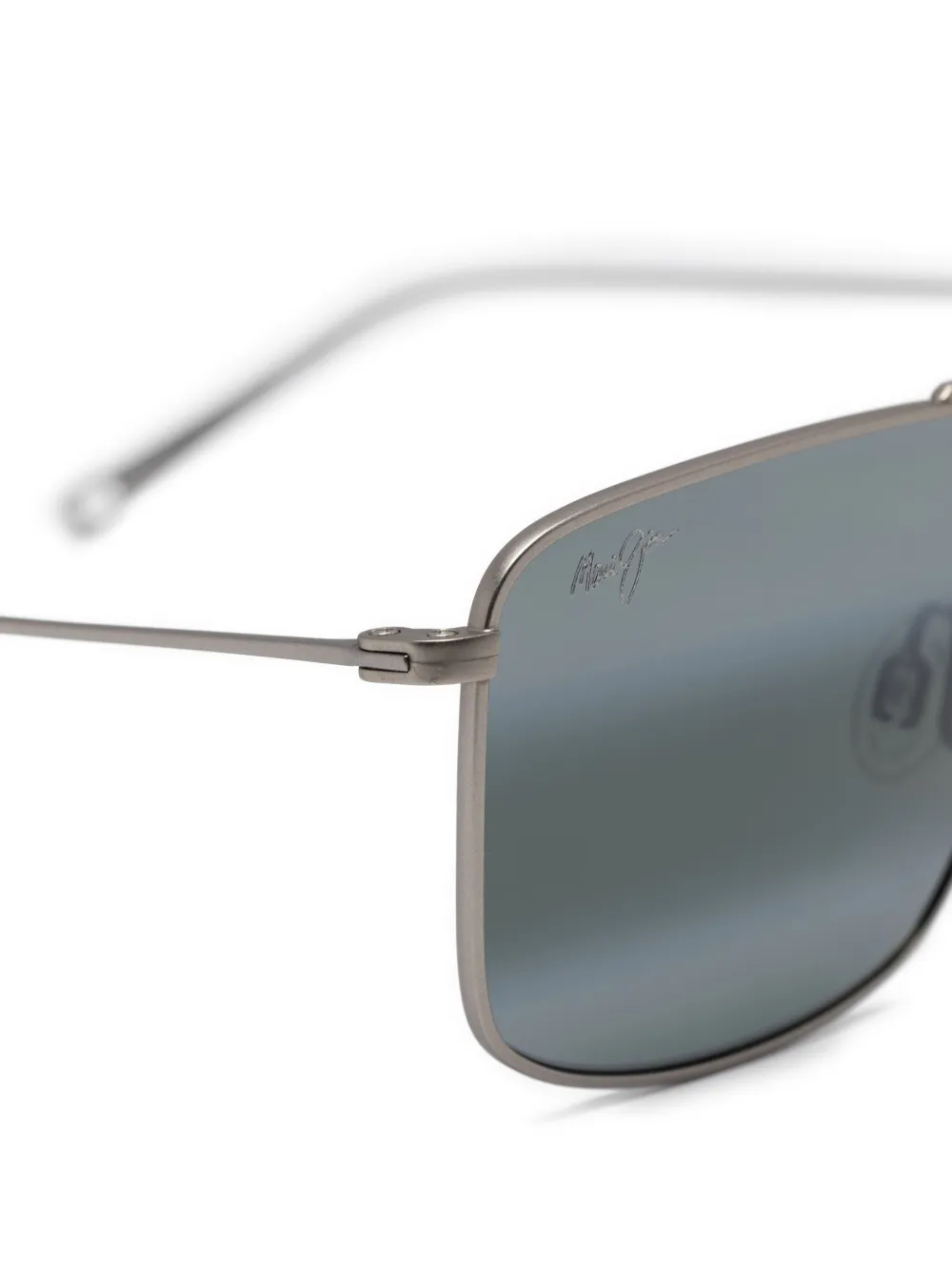 Maui Jim double-bridge rectangle sunglasses Zilver
