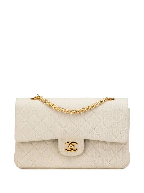 CHANEL Pre-Owned 1989-1991 Medium Classic Jersey Double Flap shoulder bag