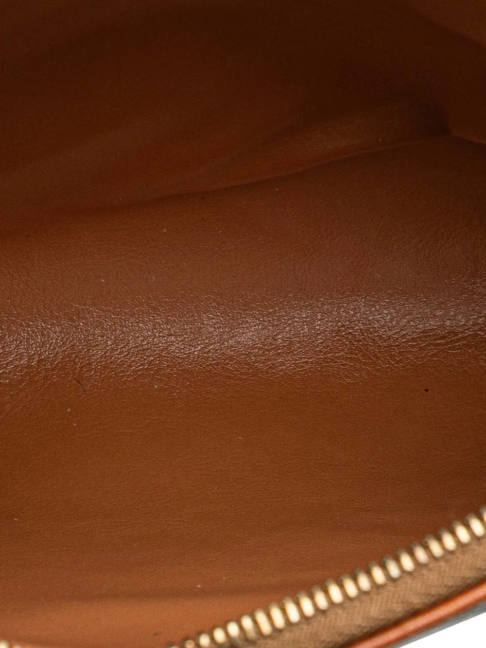 Pre-owned Celine 2000 Macadam Coated Canvas Pouch In Brown