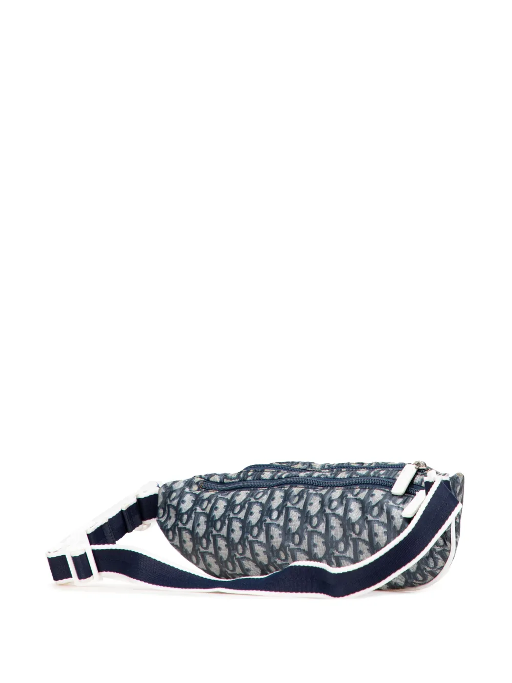 Pre-owned Dior 2003 Issimo Trotter Canvas Belt Bag In Blue