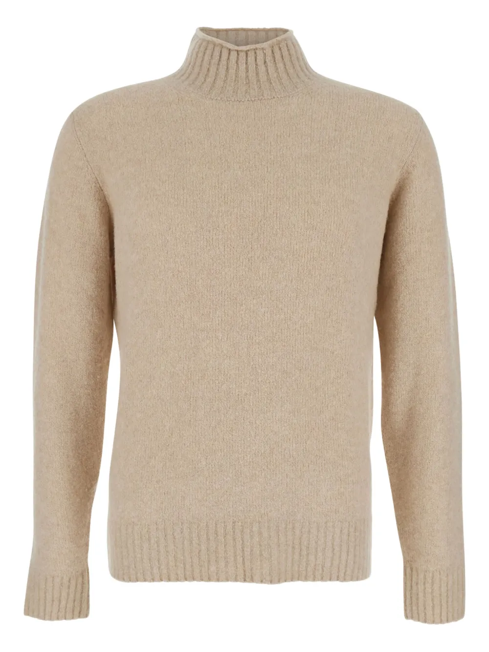 turtleneck ribbed sweater