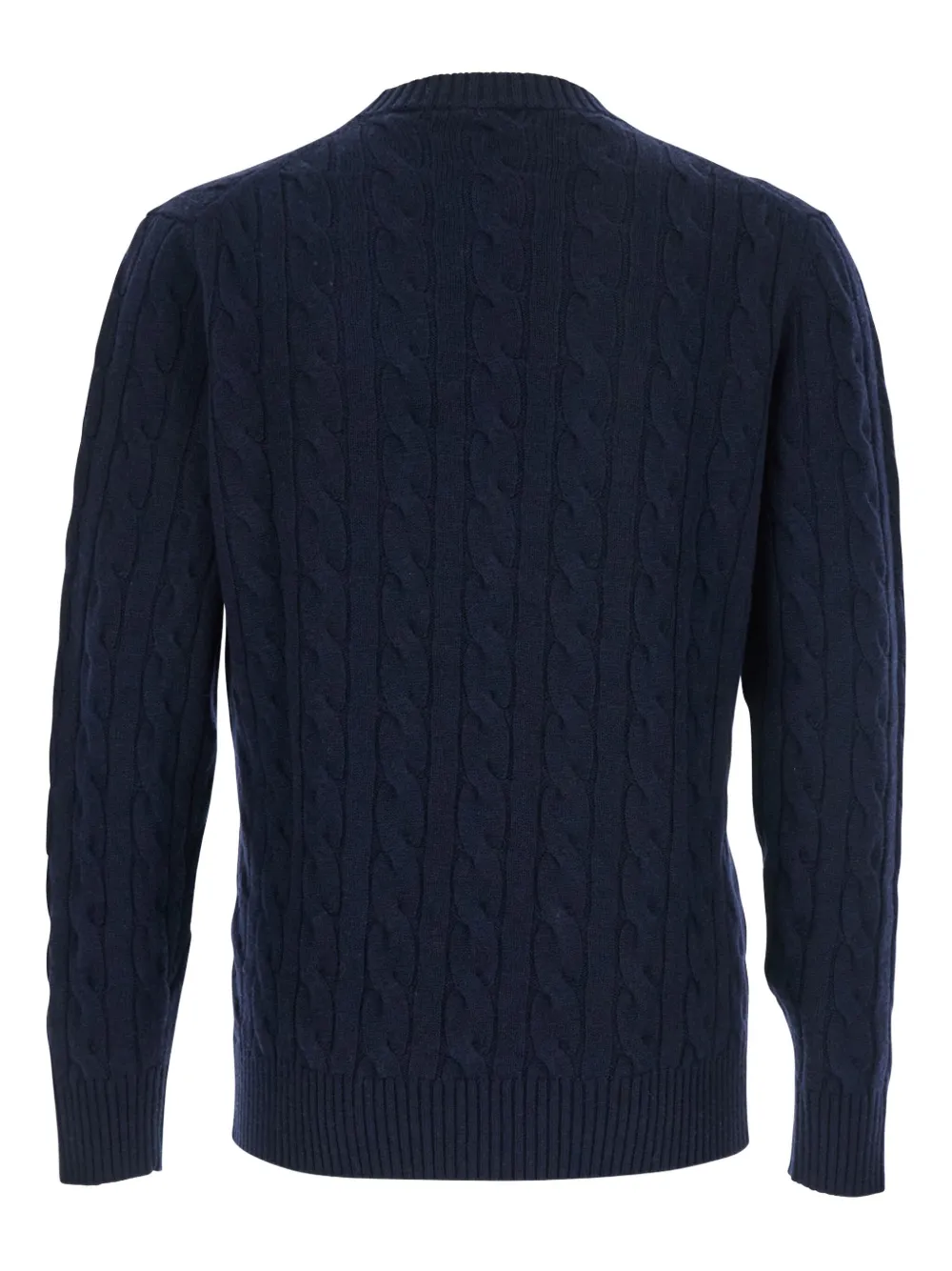 Kangra cable-knit crew-neck sweater - Blauw