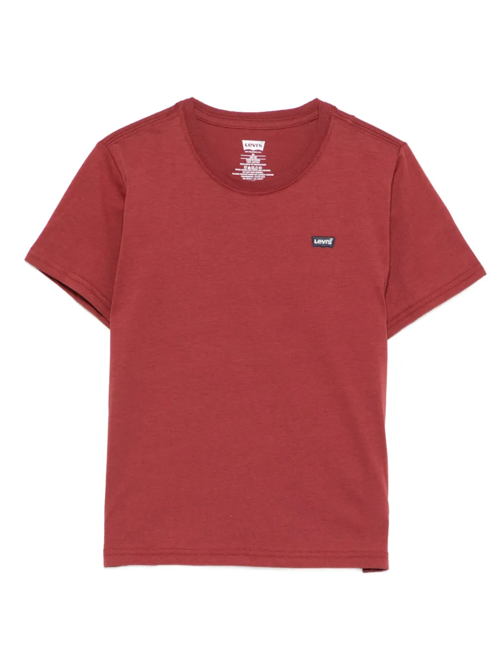 Levi's Kids Katoenen T-shirt met logo Rood