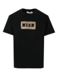 MSGM Kids leopard-print T-shirt - Black