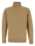 Kangra cable-knit turtleneck sweater - Neutrals