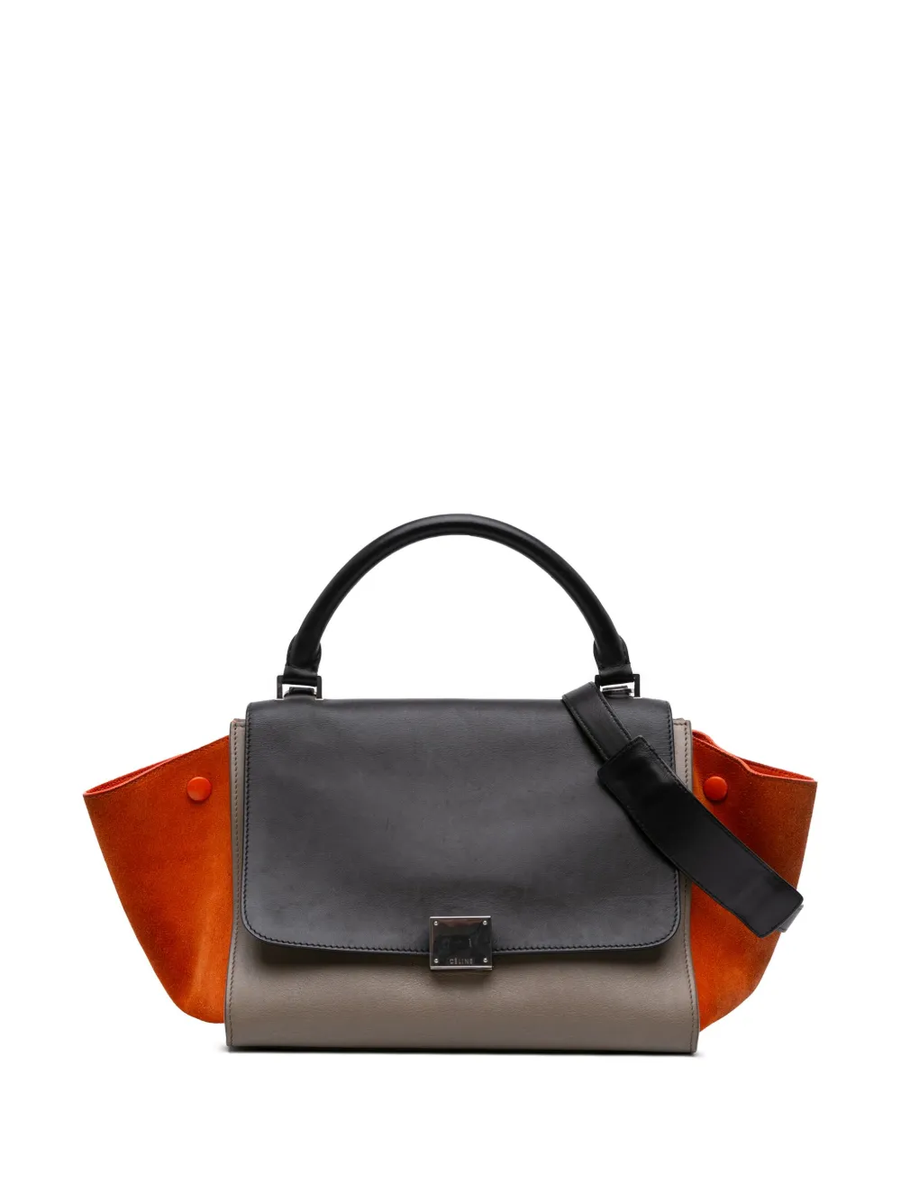 2014 Small Tricolor Leather Trapeze satchel