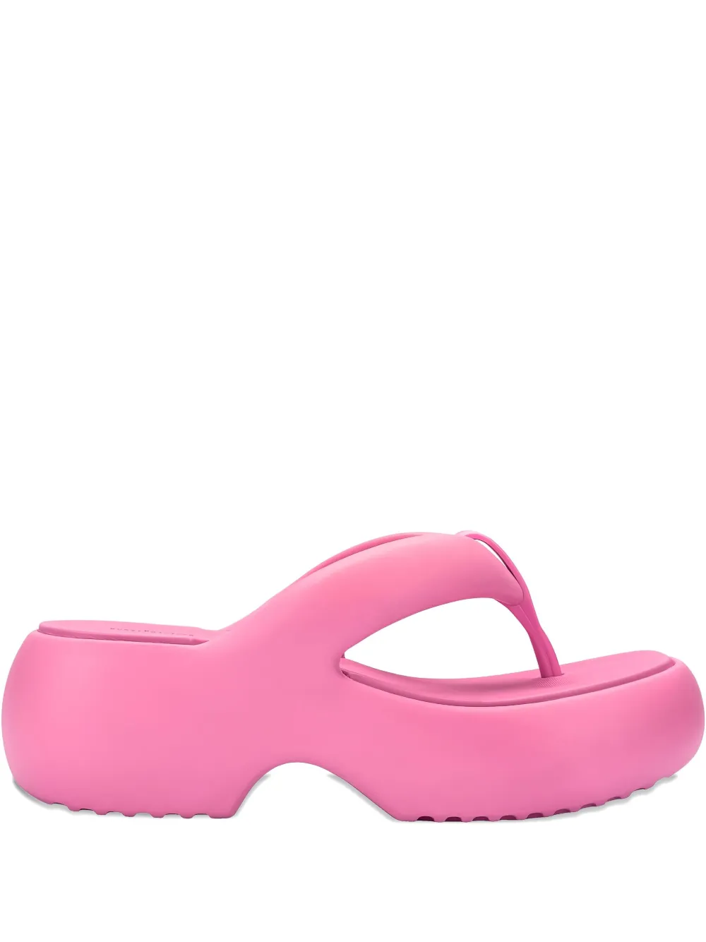 Melissa Free Fuzzy platform thong flip-flops Pink