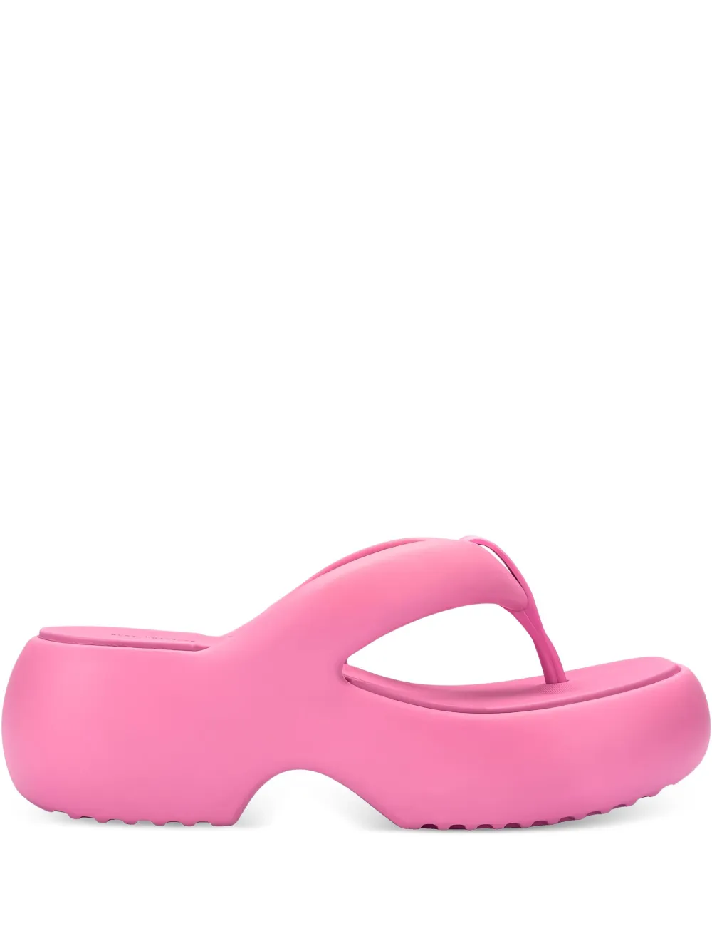 Melissa Free Fuzzy platform thong flip-flops Pink