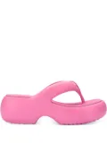 Melissa Free Fuzzy platform thong flip-flops - Pink