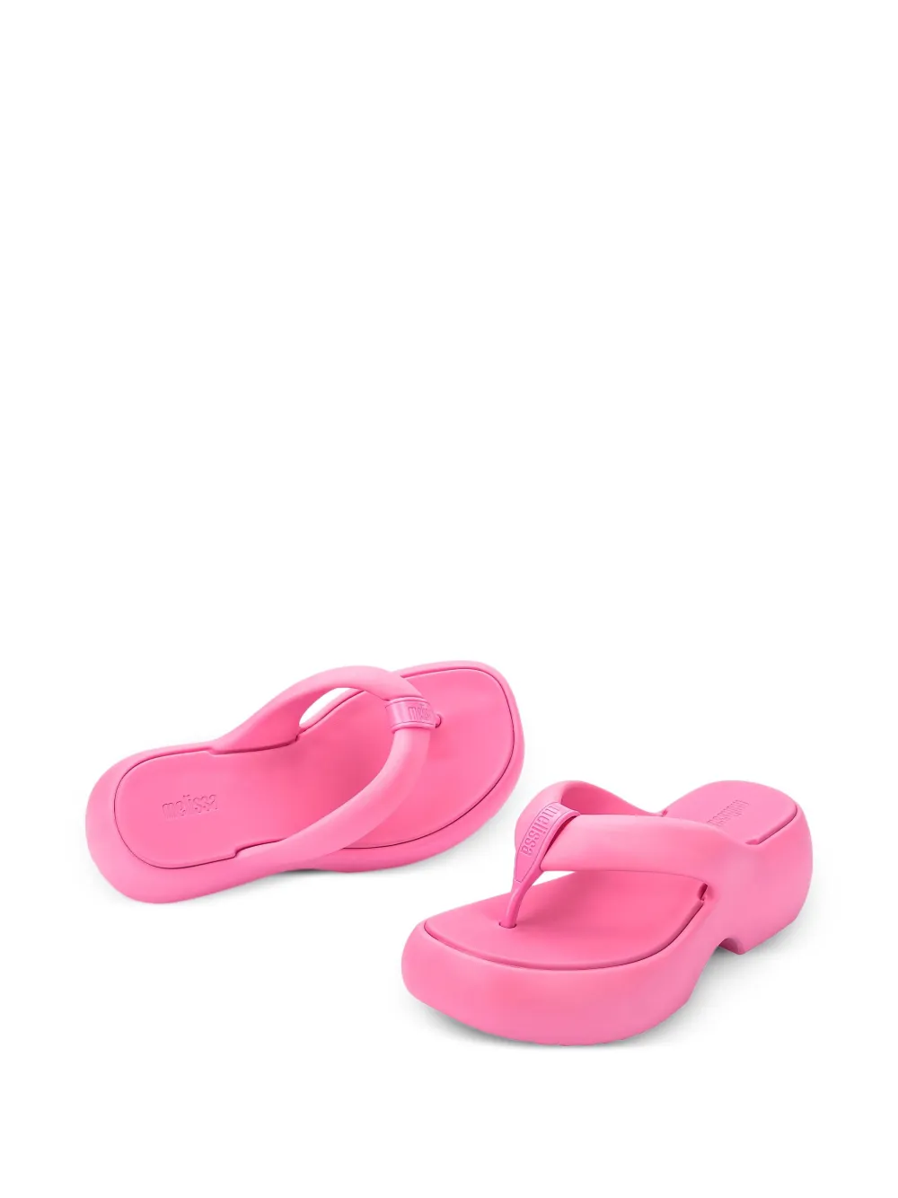 Melissa Free Fuzzy teenslippers met plateauzool Roze