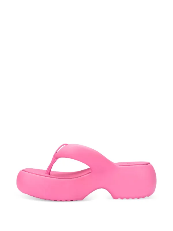 Melissa Free Fuzzy Platform Thong flip-flops Pink FARFETCH IN