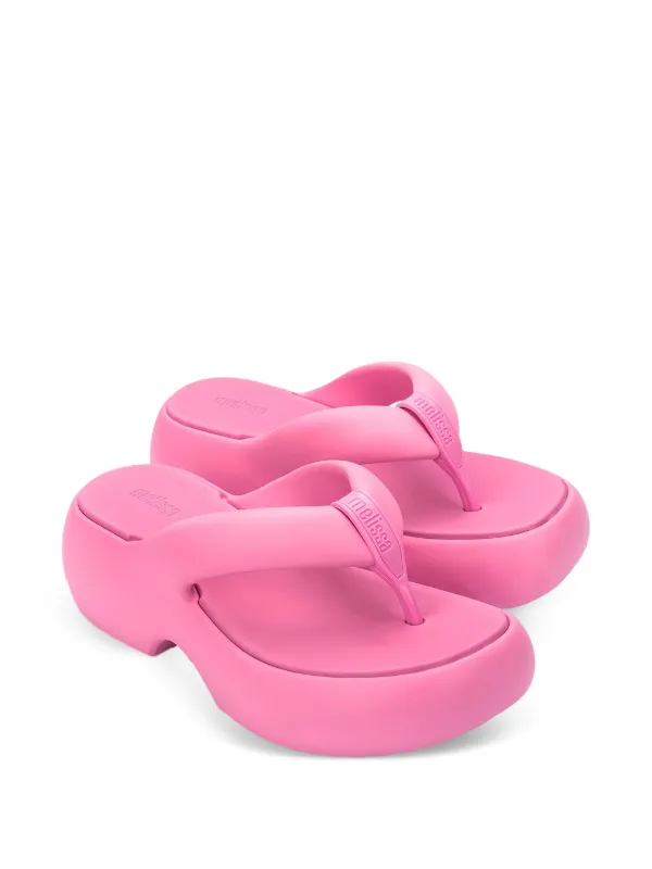 Melissa Free Fuzzy Platform Thong flip-flops Pink FARFETCH IL
