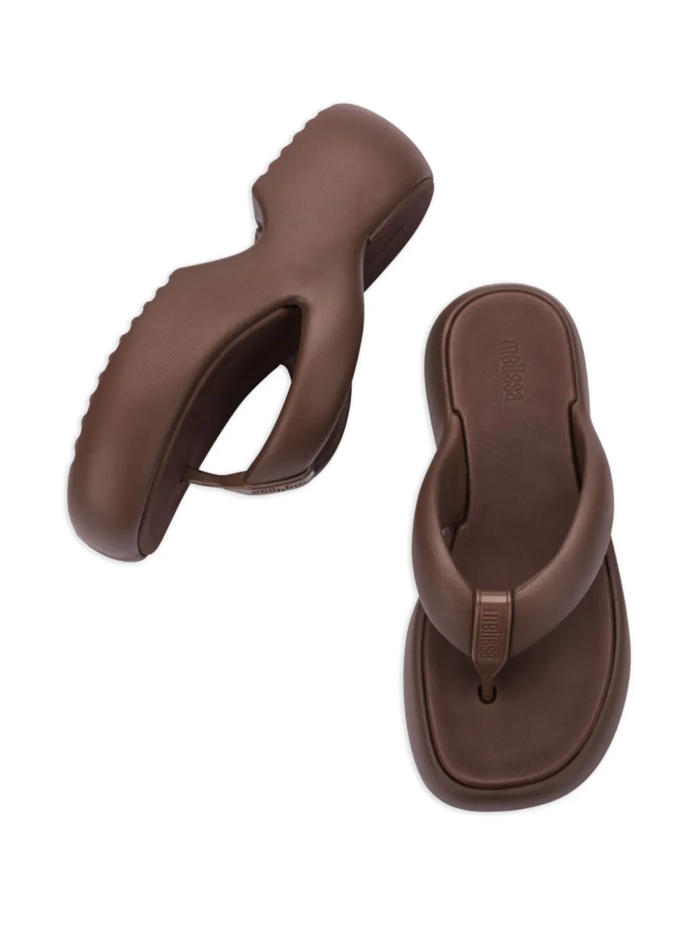 Melissa Free Fuzzy teenslippers met plateauzool Bruin