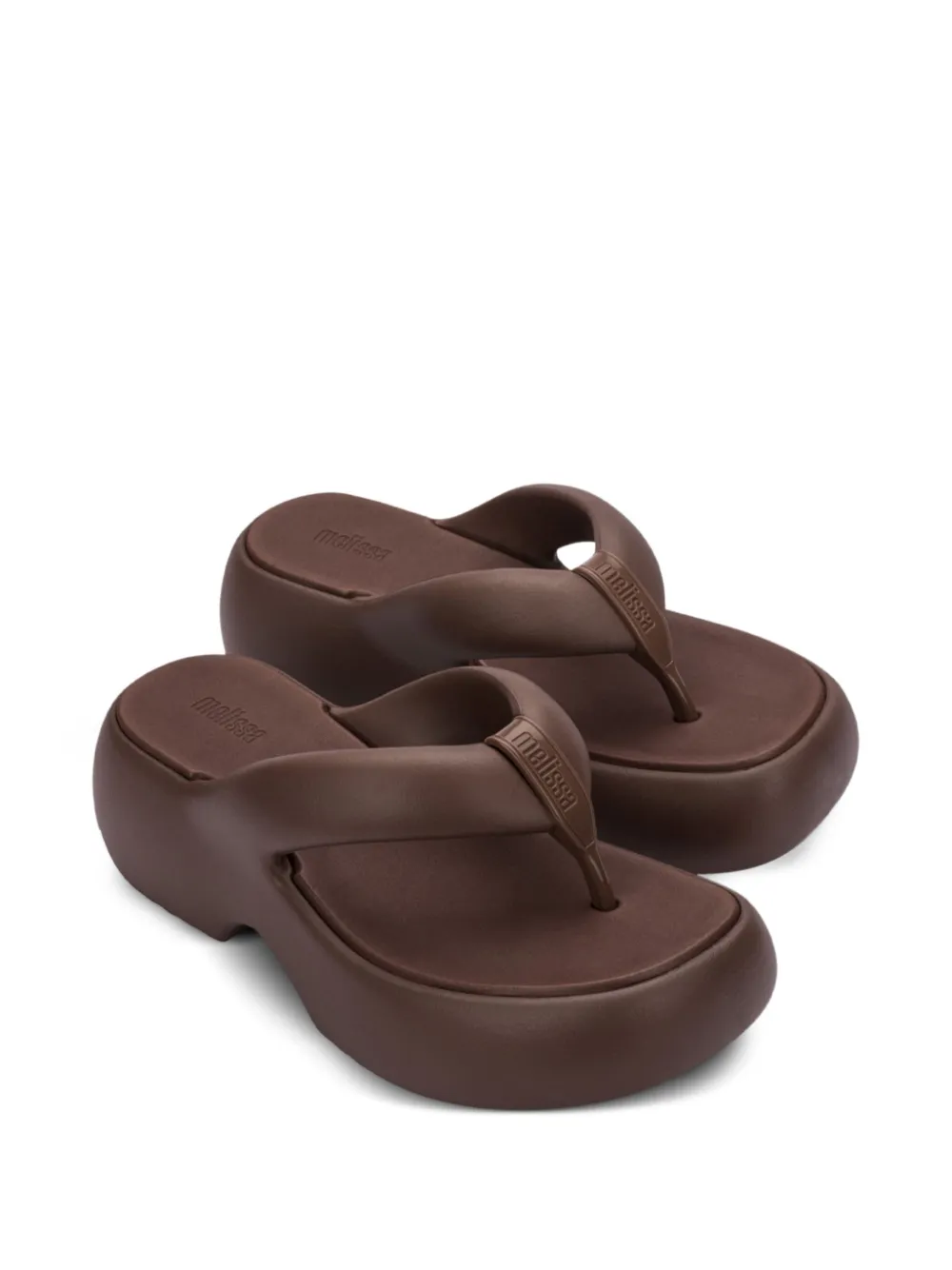 Melissa Free Fuzzy teenslippers met plateauzool Bruin