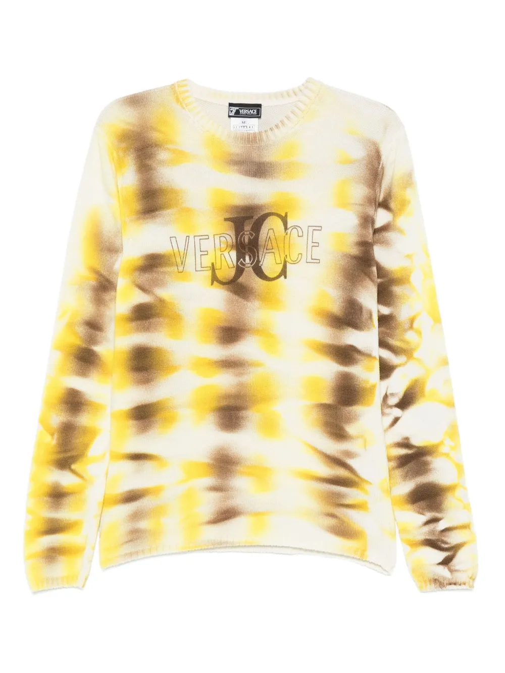 Versace Pre-Owned 2000s tie-dye logo sweater | Neutrals | Image 1