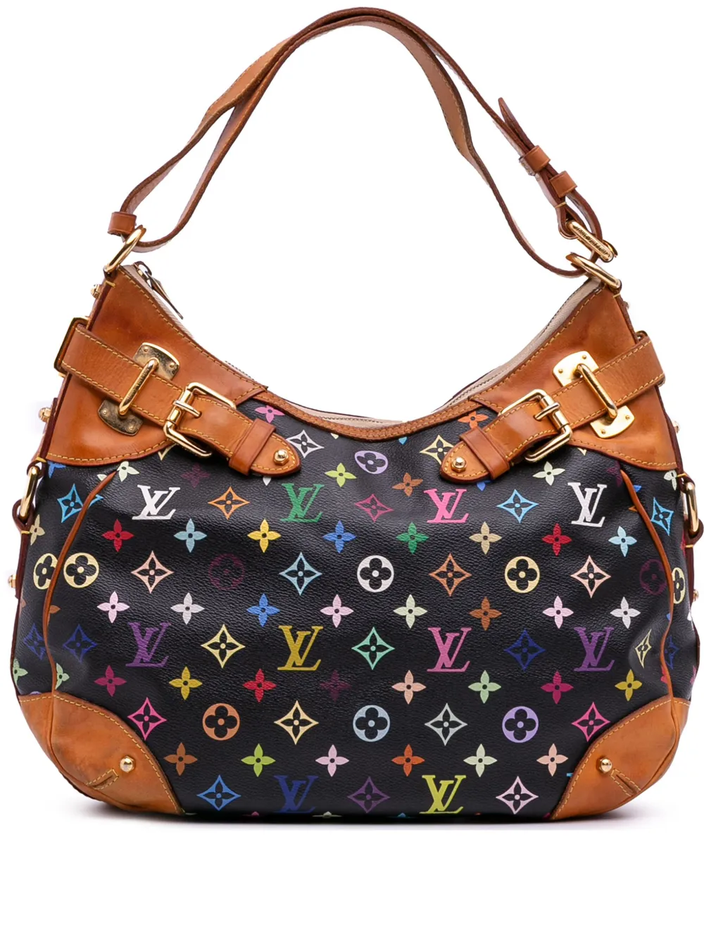 Louis Vuitton Pre-Owned 2008 モノグラム グレタ ショルダーバッグ - ブラック Louis Vuitton Pre-Owned 2008 モノグラム グレタ ショルダーバッグ - ブラック