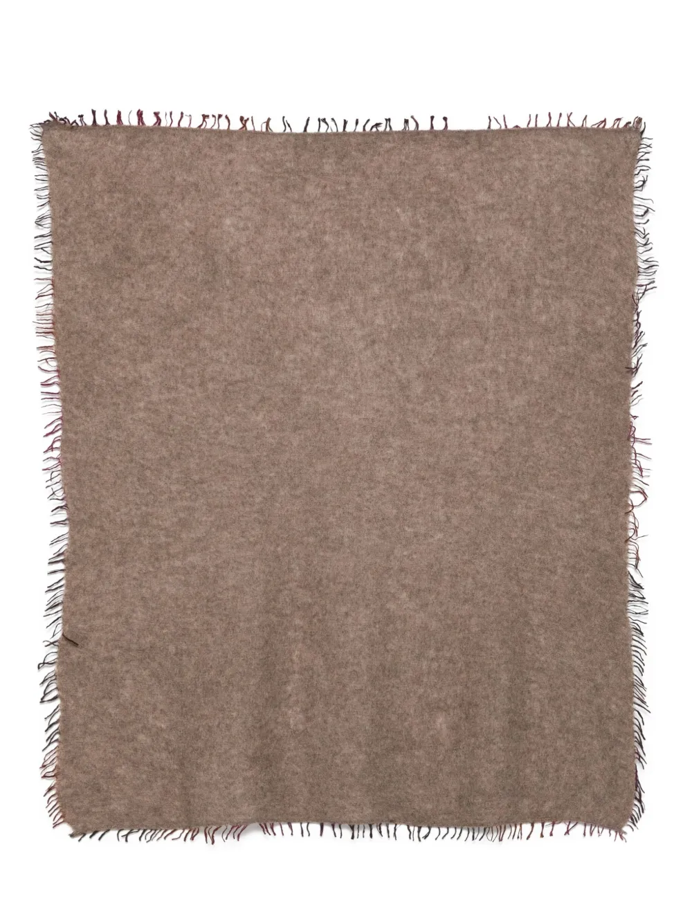 Faliero Sarti Frayed-edge Scarf In Brown