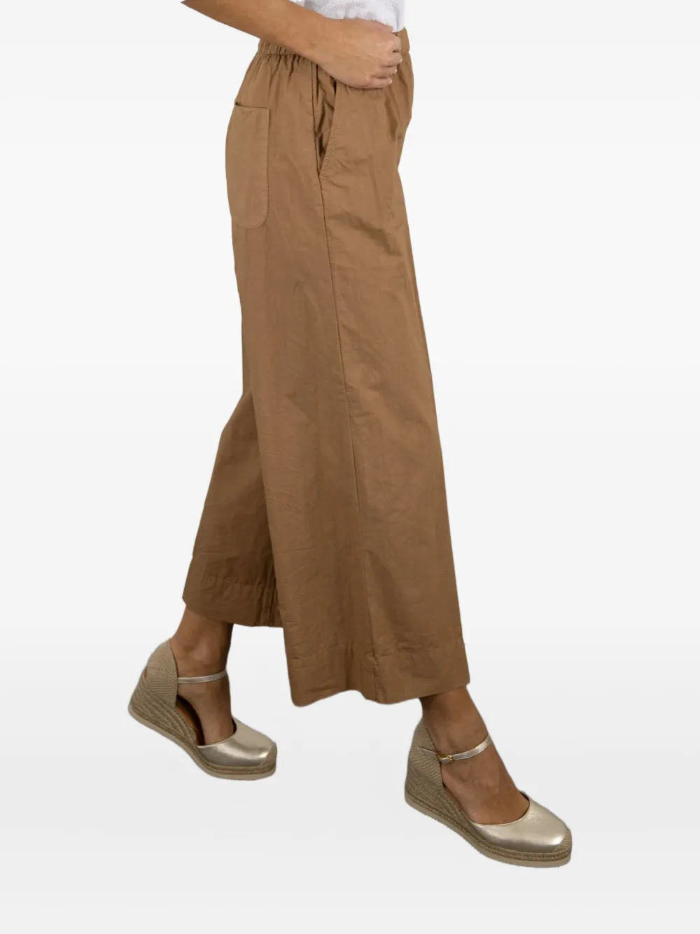 Rosso 35 Wide-leg Trousers In Brown