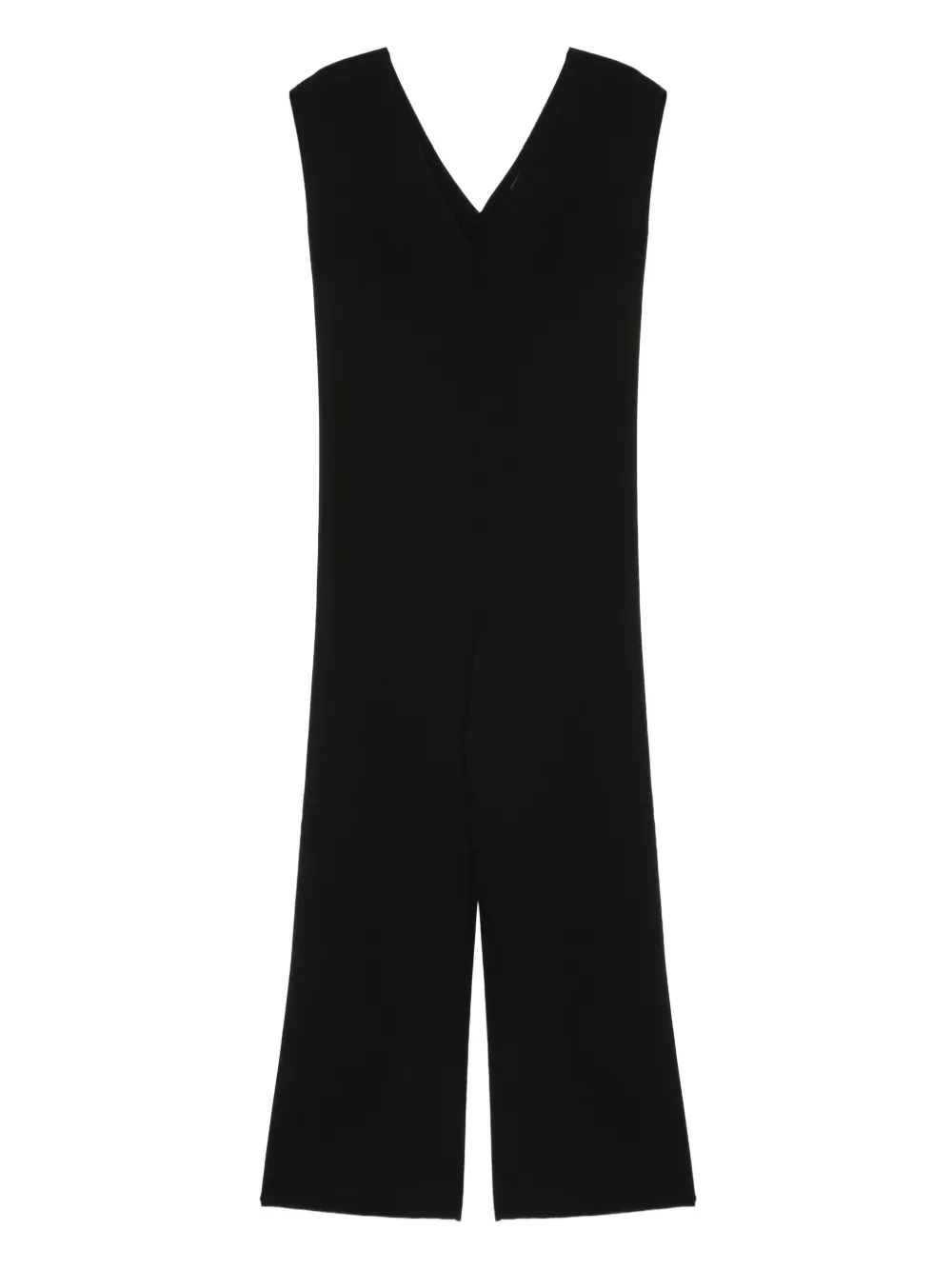 ALPHA STUDIO V-neck sleeveless jumpsuit | Black | Image 1