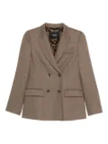 Seventy double-breasted wool blazer - Brown