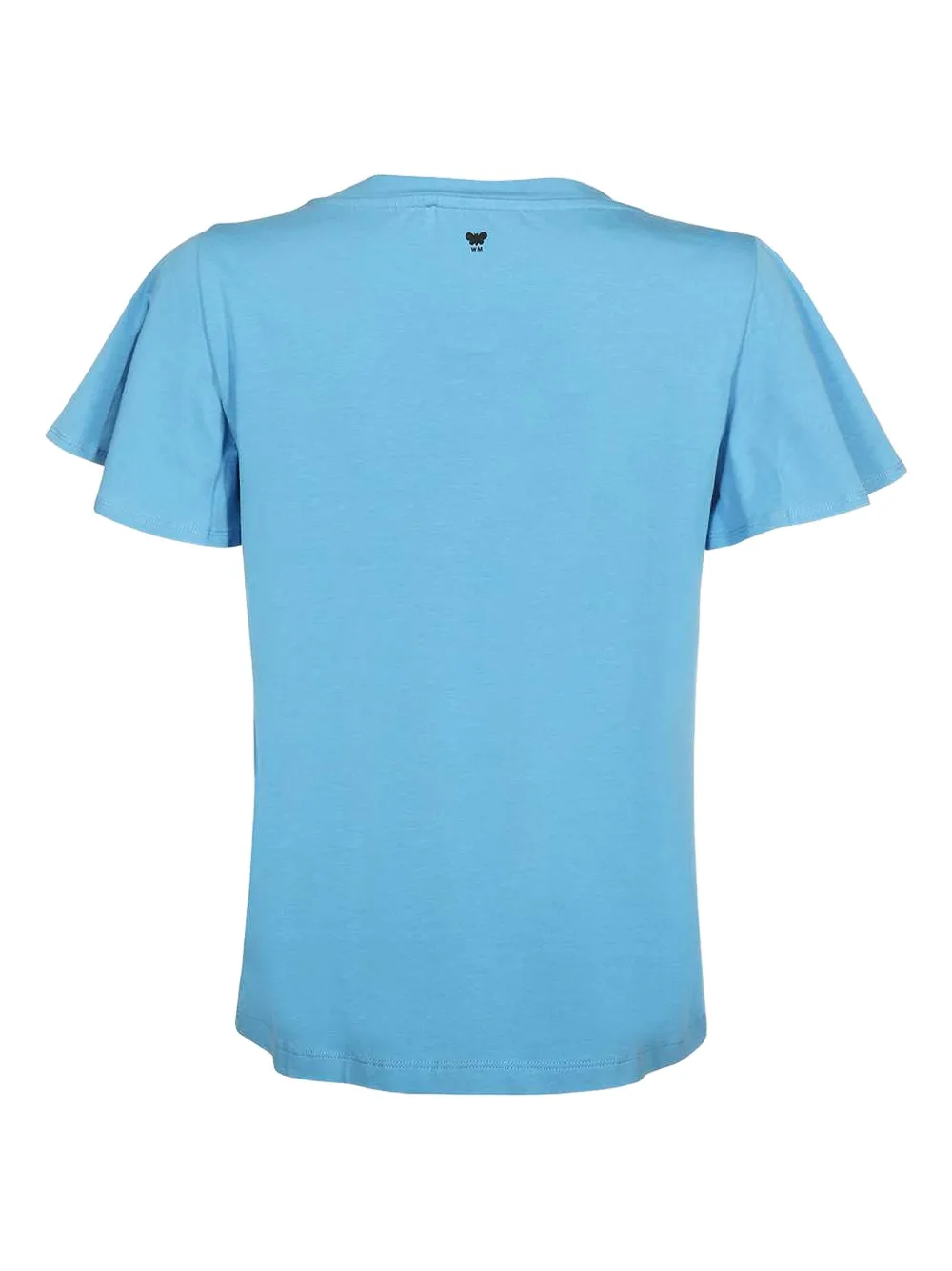 Weekend Max Mara V-neck ruffled-sleeve T-shirt Blauw