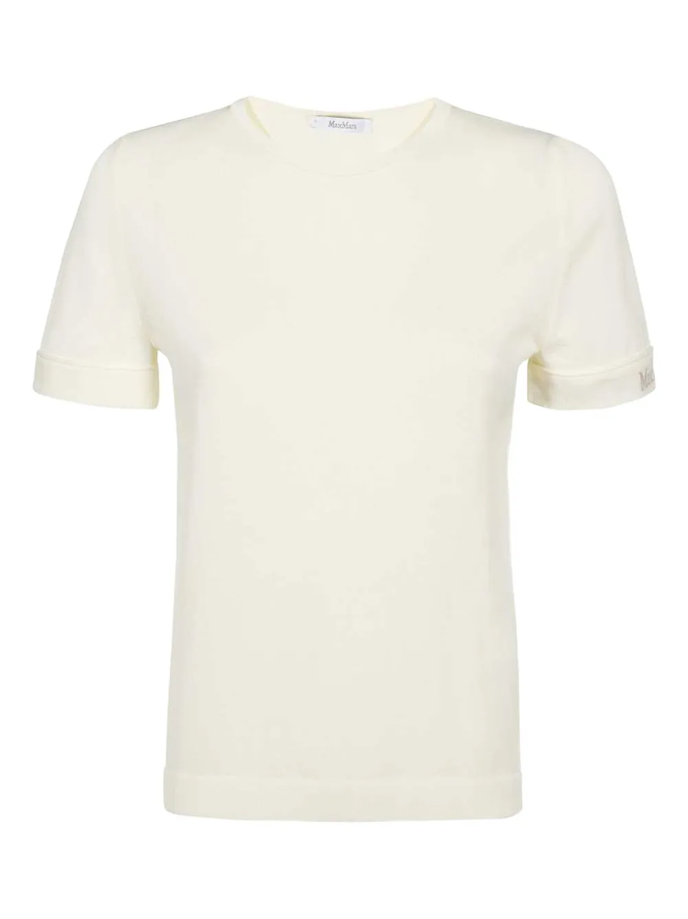 Max Mara logo-detail cotton T-shirt Wit