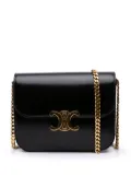 Céline Pre-Owned 2023 Shiny Calfskin College Triomphe crossbody bag - Black