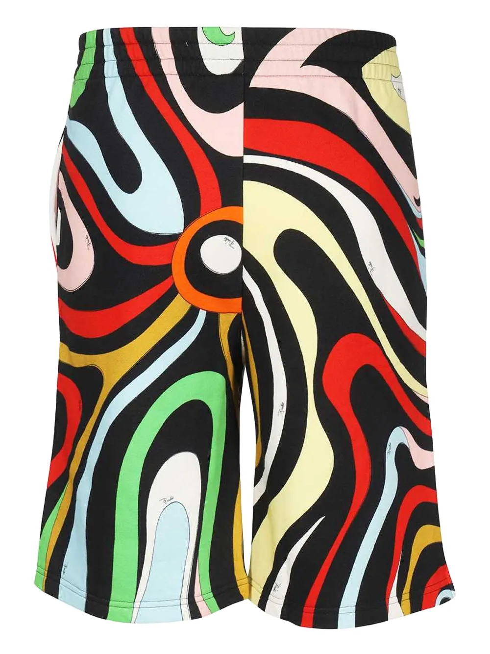 PUCCI swirl-print elastic-waist shorts Zwart