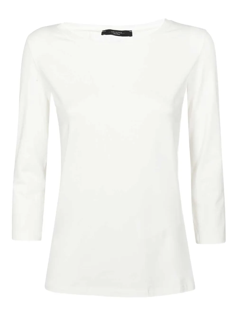 Weekend Max Mara three-quarter sleeve logo T-shirt Wit