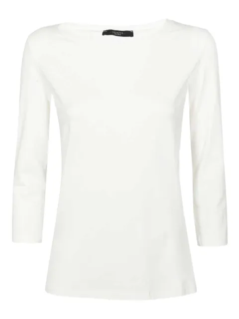 Weekend Max Mara three-quarter sleeve logo T-shirt