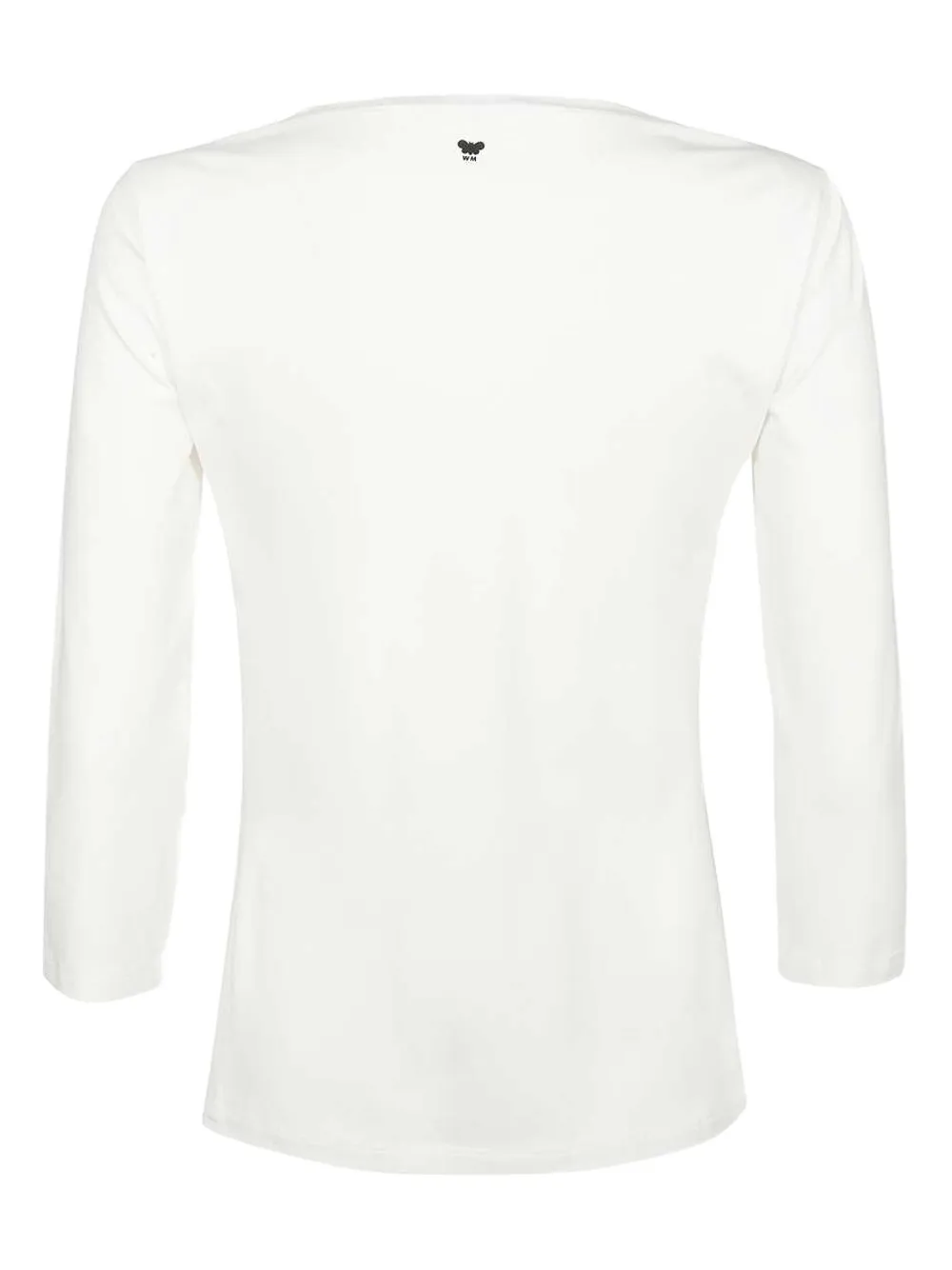 Weekend Max Mara Omens Multia Quarter-sleeve Cotton-jersey T-shirt White In White