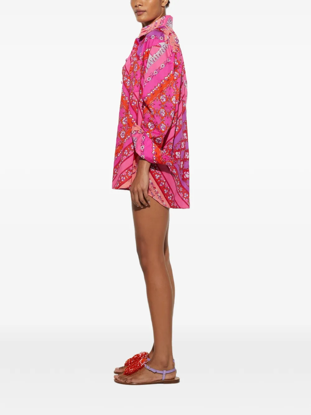 PUCCI Festa blouse met print Roze