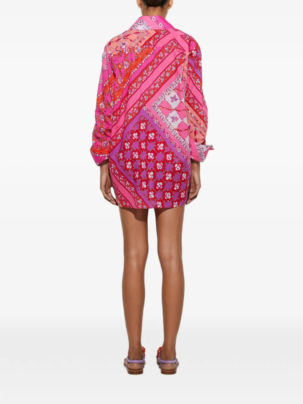PUCCI Festa blouse met print Roze