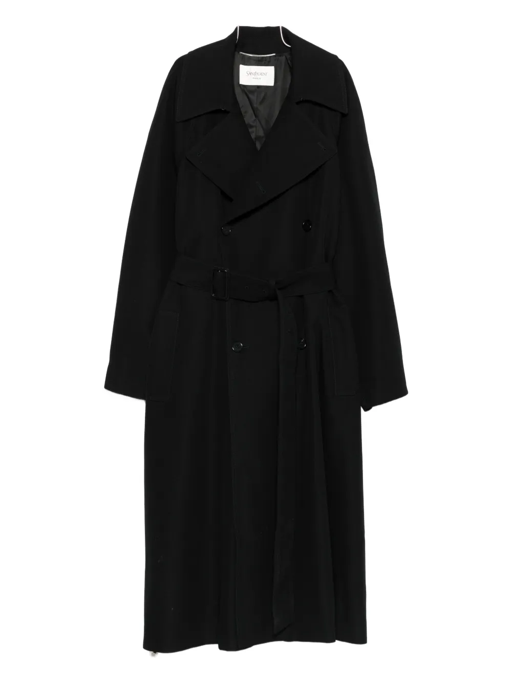 belted double-breasted coat