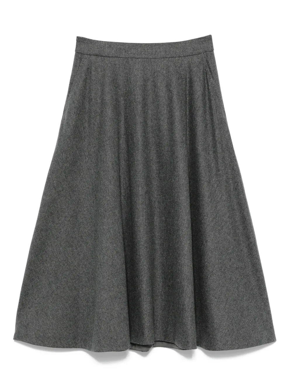 Max Mara flared midi skirt Grijs