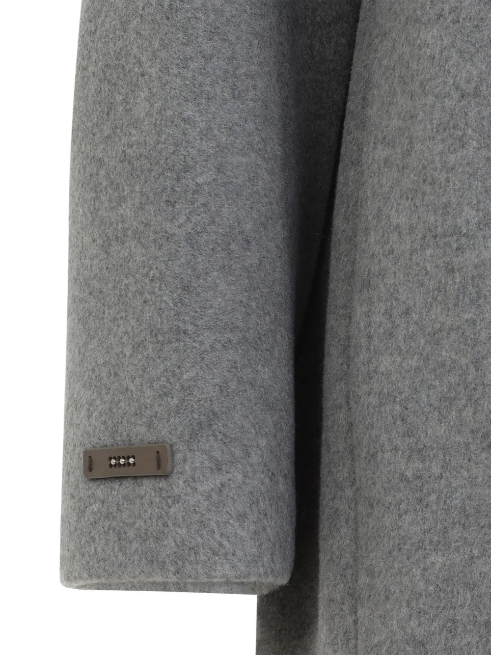 Peserico single-breasted wool coat Grijs