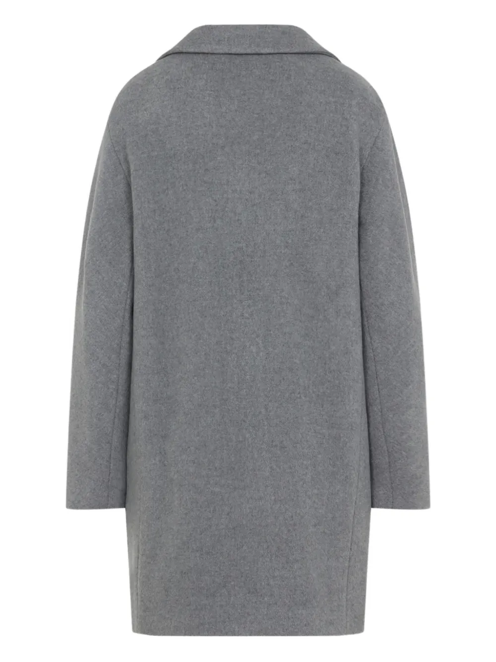 Peserico single-breasted wool coat Grijs