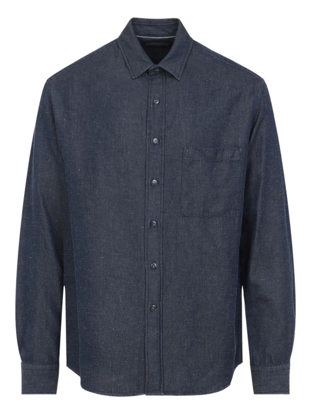 Canali long-sleeve pocket shirt Blauw