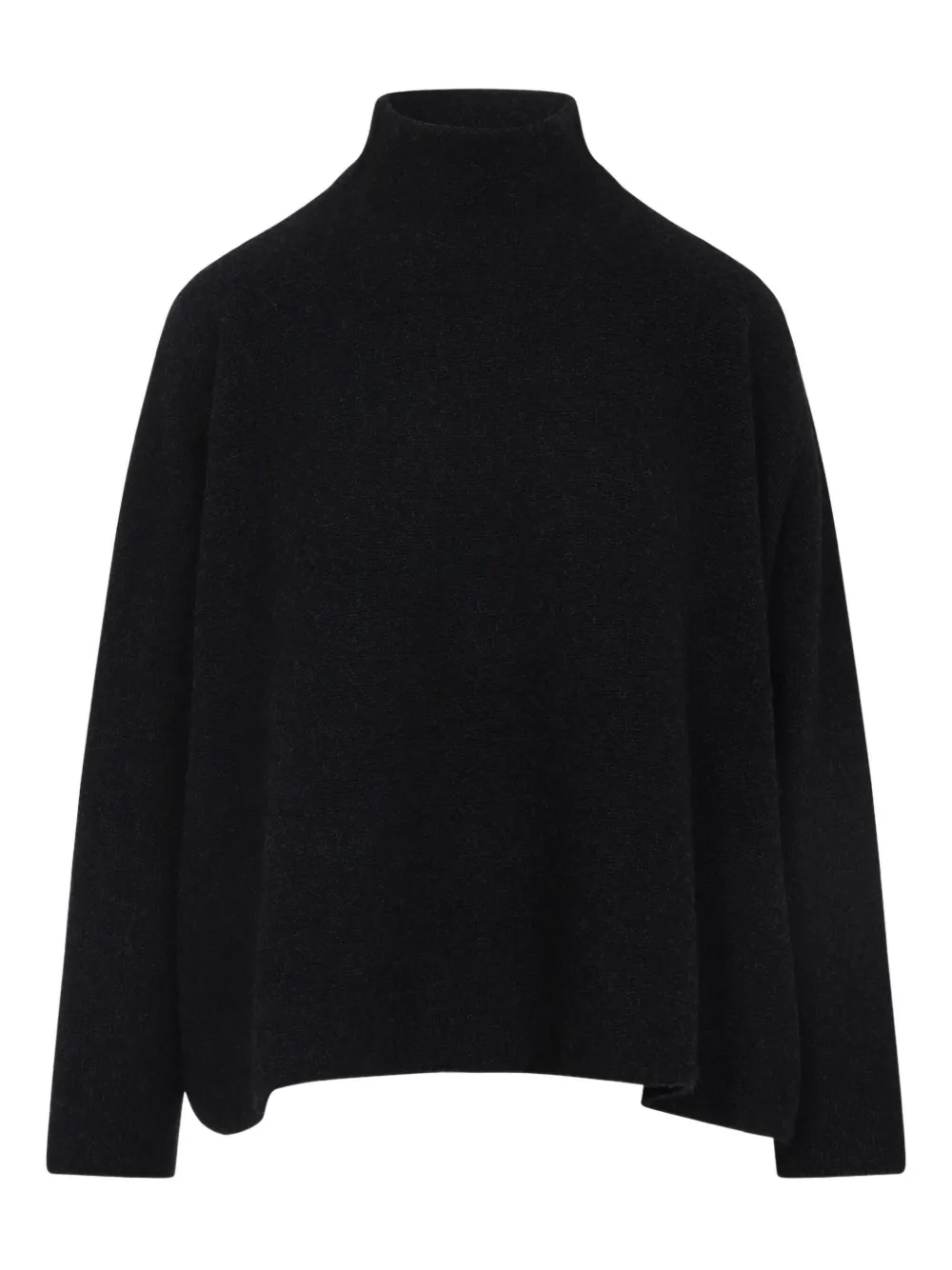 high-neck cashmere sweater
