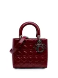 Christian Dior Pre-Owned 2015 Medium Patent Cannage Lady Dior satchel - Red