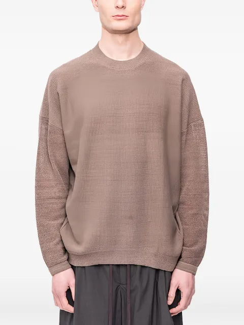 Devoa textured-knit pullover sweater 