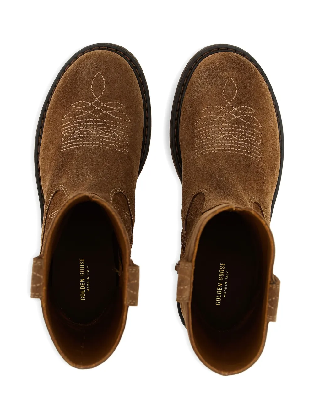 Golden Goose Wish Star Boots In Brown