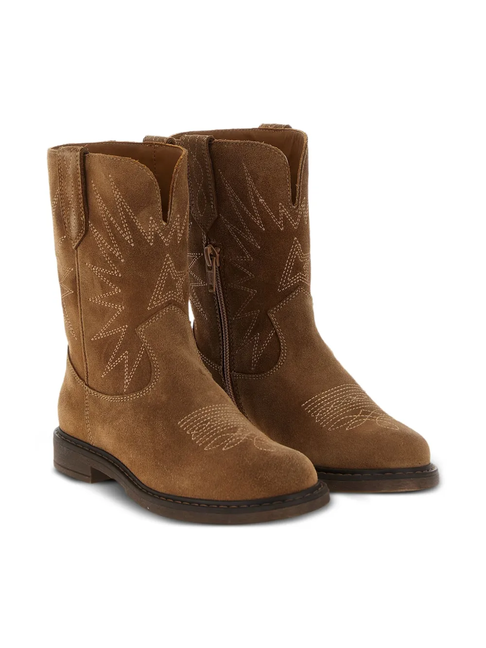 Golden Goose Kids suede boots Brown