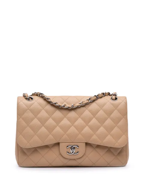 CHANEL Pre-Owned 2011 Jumbo Classic Caviar Double Flap shoulder bag